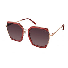 Load image into Gallery viewer, Guess Sunglass Womens Shiny Bordeaux Oversized Square Gradient Lens GF0418. 69T
