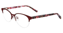 Load image into Gallery viewer, Jones New York Womens Rimless Oval Burgundy Metal Eyewear Frame. J145 48mm
