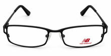 Load image into Gallery viewer, New Balance Unisex Eyeglass Metal Rectangle Frame #392 Black / Blue 51mm
