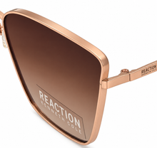 Load image into Gallery viewer, Kenneth Cole Reaction Cateye Sunglass Rose Gold, Brown Lens KC1421 28T
