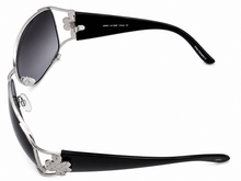 Load image into Gallery viewer, Esprit Women's Sunglasses Combo Large Rectangle Wrap Black Silver ET19282 505
