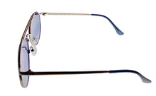 Load image into Gallery viewer, Kenneth Cole REACTION Shiny Silver Mens Metal Aviator Sunglass KC1365 10B
