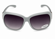 Load image into Gallery viewer, Ellen Tracy Womens Sunglass Blue Plastic Rectangle Smoke Gradient Lens ET514 3
