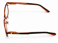 Load image into Gallery viewer, New Balance Kids Ophthalmic Eyeglass Black Orange Square, NB111. 2.  46mm
