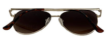 Load image into Gallery viewer, Kenneth Cole Reaction Mens Shiny Gold Metal Aviator Sunglass KC1386 32F
