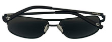 Load image into Gallery viewer, Timberland Matte Matte Black Mens Rimless Rectangle Aviator Metal Sunglass TB7173. 2X
