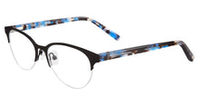 Load image into Gallery viewer, Jones New York Womens Rimless Oval Black Metal Eyewear Frame. J145 48mm
