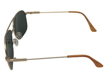 Load image into Gallery viewer, Kenneth Cole Rectangle Aviator Mens Gold Metal Sunglass, Green Lens KC1371. 32N
