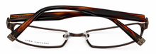 Load image into Gallery viewer, John Varvatos Eyeglasses Rectangle Men Brown Eyewear Frame V133. 55mm
