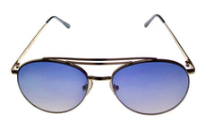 Load image into Gallery viewer, Kenneth Cole REACTION Shiny Silver Mens Metal Aviator Sunglass KC1365 10B
