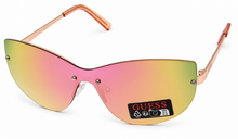 Load image into Gallery viewer, Guess Unisex Gold Front Mount Shield Sunglass , Mirror Lens GO00007 32X (Copy)
