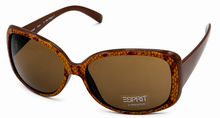 Load image into Gallery viewer, Esprit Women's Sunglasses Plastic Rectangle Wrap Brown Snake/Brown ET19306 535
