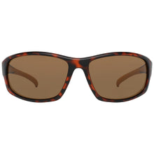 Load image into Gallery viewer, Timberland Sunglass Mens Matte Tortoise Plastic Wrap, Brown Lens TB7189. 49E
