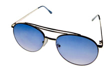 Load image into Gallery viewer, Kenneth Cole REACTION Shiny Silver Mens Metal Aviator Sunglass KC1365 10B
