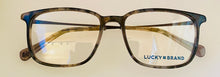 Load image into Gallery viewer, Lucky Brand Mens Ophthalmic Eyeglass Rectangle Grey Tort Plastic D506 53mm
