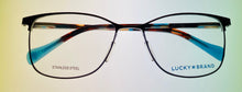 Load image into Gallery viewer, Lucky Mens Ophthalmic Soft Rectangle Black Metal Frame. D509 54mm
