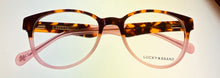 Load image into Gallery viewer, Lucky Brand Womens Eyeglass Soft Square Tortoise Pink D202. 51mm

