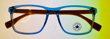Load image into Gallery viewer, Converse Mens Blue Crystal Soft Rectangle Plastic Frame A236. 54mm
