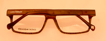 Load image into Gallery viewer, Lucky Mens Ophthalmic Brown Soft Rectangle Plastic Frame D401 55mm
