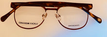 Load image into Gallery viewer, Lucky Brand Mens Ophthalmic Eyeglass Round Brown Metal D306. 49mm
