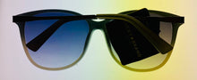 Load image into Gallery viewer, Lucky Brand Black Grey Fade Womens Sunglass Cateye Plastic, Smoke Lens Pismo
