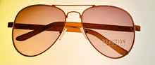 Load image into Gallery viewer, Kenneth Cole Reaction Mens Sunglass Gold Metal Aviator, Gradient Lens KC1302 28F
