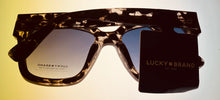 Load image into Gallery viewer, Lucky Brand Unisex Sunglasses Grey Tort Plastic Square Sycamore, Gradient Lens

