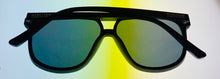 Load image into Gallery viewer, Kenneth Cole Reaction Matte Black Mens Plastic Aviator Sunglass, KC1418. 2X
