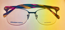 Load image into Gallery viewer, Lucky Brand Mens Ophthalmic Eyeglass Rectangle Rimless Purple Metal D105. 53mm
