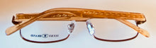 Load image into Gallery viewer, Lucky Brand Mens Ophthalmic Eyeglass Rectangle Brown Metal Zipper 50mm
