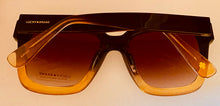 Load image into Gallery viewer, Lucky Brand Unisex Oversized Square Plastic Sunglass Sycamore, Brown Yellow Gradient
