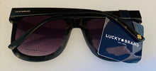 Load image into Gallery viewer, Lucky Brand Womens Plastic Black Large Square Sunglass, Gradient Lens D2006
