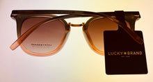 Load image into Gallery viewer, Lucky Brand Womens Grey Peach Gradient Plastic Square Sunglass, Pico
