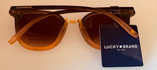 Load image into Gallery viewer, Lucky Brand Womens Grey Peach Gradient Plastic Square Sunglass, Pico
