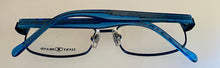 Load image into Gallery viewer, Lucky Brand Mens Ophthalmic Eyeglass Rectangle Blue Metal Zipper 47mm

