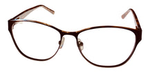 Load image into Gallery viewer, Jones New York Brown Unisex Metal Soft Cat Eye Eyewear Frame, J488. 55mm

