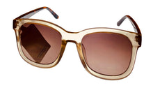 Load image into Gallery viewer, Lucky Brand Womens Plastic Taupe Large Square Sunglass, Gradient Lens D2006
