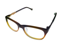 Load image into Gallery viewer, Lucky Brand Mens Eyeglass Rectangle Brown Gradient Plastic Palm 52
