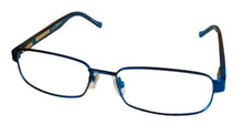 Load image into Gallery viewer, Lucky Brand Mens Ophthalmic Eyeglass Rectangle Blue Metal Zipper 50mm
