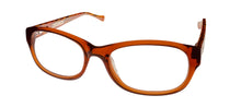 Load image into Gallery viewer, Lucky Brand Womens Eyeglass Brown Soft Rectangle Plastic Busy Bee 46mm

