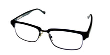 Load image into Gallery viewer, Lucky Mens Ophthalmic Soft Rectangle Metal Frame Emery Black 50mm
