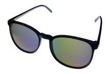 Load image into Gallery viewer, Perry Ellis Mens Sunglass Black Plastic Square, Blue Flash Lens PE57 1

