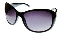 Load image into Gallery viewer, Reaction Sunglass Womens Black Rectangle Plastic, Gradient Lens KC1101. 1B
