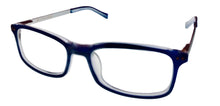 Load image into Gallery viewer, Lucky Brand Mens Ophthalmic Eyeglass Rectangle Blue Metal D800  49mm
