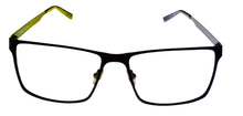 Load image into Gallery viewer, Jones New York Mens Rectangle Mens Black Metal Eyewear Frame, J354 58mm
