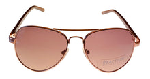 Load image into Gallery viewer, Kenneth Cole Reaction Mens Sunglass Gold Metal Aviator, Gradient Lens KC1302 28F
