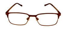 Load image into Gallery viewer, Lucky Brand Mens Ophthalmic Eyeglass Rectangle Brown Metal D802 50mm
