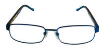 Load image into Gallery viewer, Lucky Brand Mens Ophthalmic Eyeglass Rectangle Blue Metal Zipper 47mm
