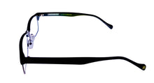 Load image into Gallery viewer, Lucky Mens Ophthalmic Soft Rectangle Metal Frame Emery Black 50mm
