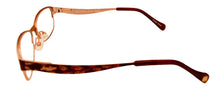 Load image into Gallery viewer, Lucky Womens Ophthalmic Soft Rectangle Metal Frame Tickle Brown 46mm
